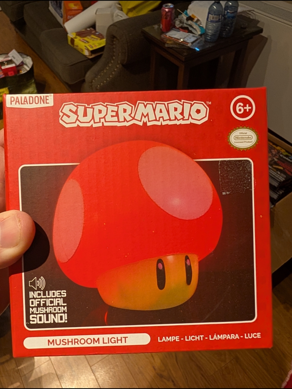 Super Mario Mushroom Light - Red & Yellow